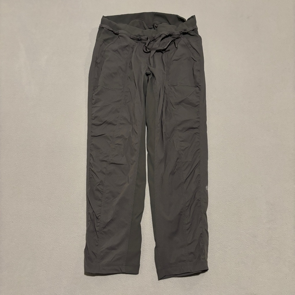 lululemon athletica Women's Gray Wide-Leg Drawstring Pants